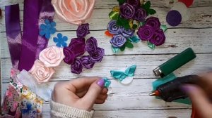 Что можно сделать из остатков атласных лент?