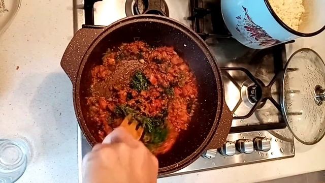Макароны с фаршем и ЧЕСНОЧНЫМ соусом на КЕФИРЕ