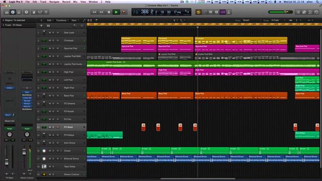 Logic Pro X Template - Ambient - Oceanic Bliss Vol 1 by LogicProHacks смотреть онлайн