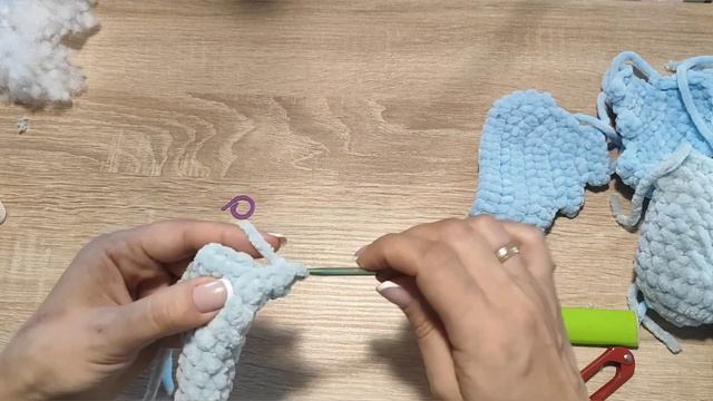 МК Дракоша из плюшевой пряжи часть 1 смотреть онлайн