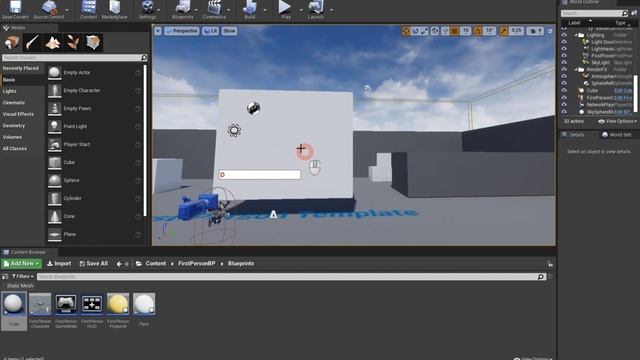 Разрезание обьектов в Unreal Engine 4 / Изучение блюпринтов/blueprint