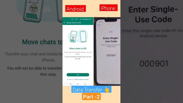 Android Se Data Transfer iphone me  | how to transfer data from Android to i phone Part-2 | iOS