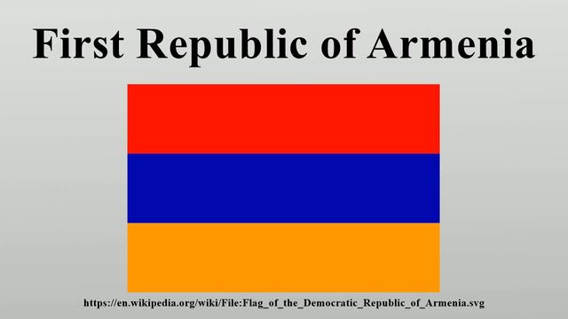 First Republic of Armenia смотреть онлайн