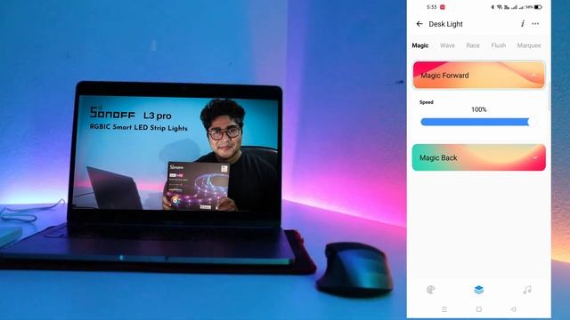 SonOFF L3 Pro RGBIC Strip Light  Smart home lighting