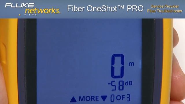Fluke Networks OneShot PRO - оптический минирефлектометр. Демонстрация возможностей!
