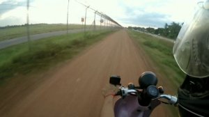 Road and path around Siem Reap international airport ,Cambodia.