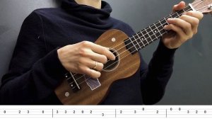 "Катюша" - разбор на укулеле (табы)