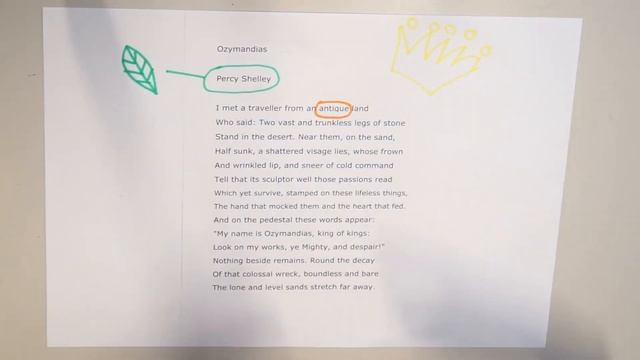Ozymandias by Percy Shelley - English Poetry Revision Video смотреть онлайн
