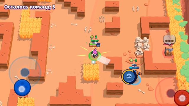Brawl stars. Я игрался все команды друг против друга.