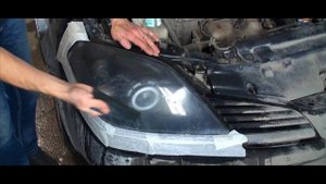 Полировка фары на NISSAN PRIMERA