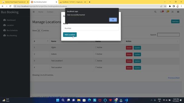 Online bus reservation system project in php codeigniter project tutorial in hindi Part 6