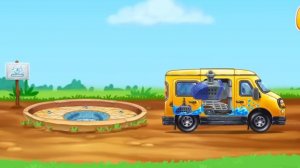 PERMAINAN ANAK MERAKIT DAN MENGISI BAHAN BAKAR MOBIL KONTRUKSI | GOKIDS INDONESIA