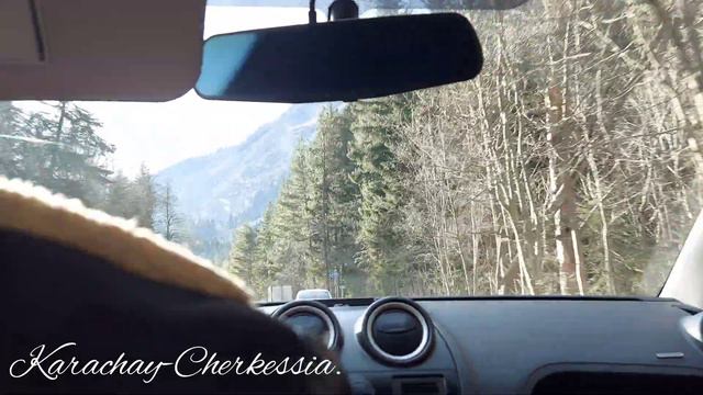 Дорога в Домбай.🏔 #travel #кавказ #карачаевочеркесия #домбай #горыкавказа #traveler #кчр