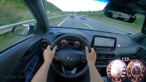 2021 Hyundai Kona 1.0 T-GDI Mild Hybrid N-Line 120 PS TOP SPEED AUTOBAHN DRIVE POV