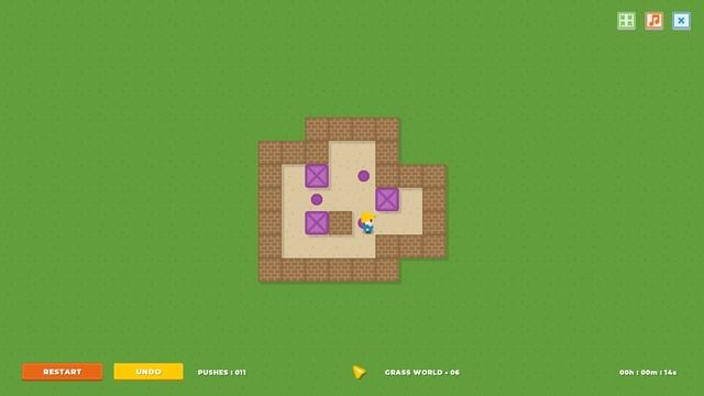 Super BoxMan Ultra: Grass World - Level 6 Walkthrough смотреть онлайн