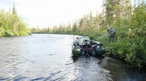 На рыбалку за Полярный Круг р.Вува. часть-2.