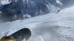 Сноуборд/Спуск с горы Чегет