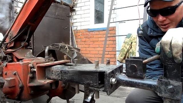Учимся пахать с мотоблоком без рук. 3 часть #мотоблок #вспашка #советы