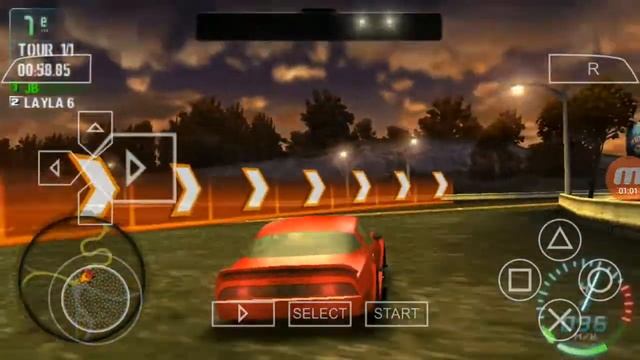 Need For Speed Carbon : Own the City (PSP) : Circuit de la Casse (Pontiac Firebird) смотреть онлайн