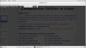 How to compress  a Folder or File in Linux with using #TAR  Lec -1 indira Nagar  8400693715