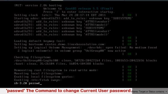 Hack CentOS Root Password Pt 1 (Lost Password Fix) смотреть онлайн
