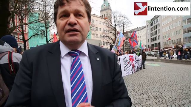 Andreas Maurer (Die Linke) über die Krim, Gegendemonstranten, usw.