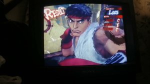 Как Street Fighter 4 выглядит на стареньком телевизоре (Sony Trinitron kv-21v5) ?