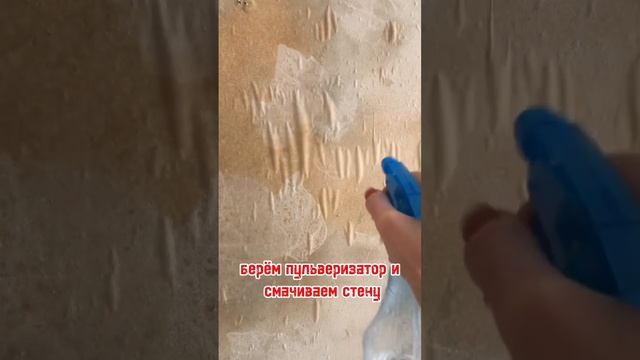 Как легко удалить старые обои? #ремонтквартир #ремонт #ремонтсвоимируками #ремонтсами