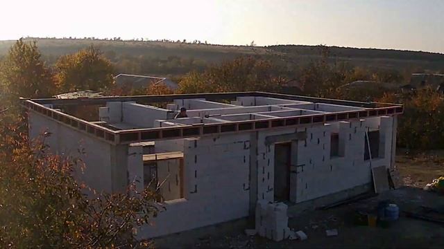 Строительство дома из газобетона. Таймлапс видео, АртКонструкции