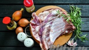Бараньи ребрышки в духовке в рукаве