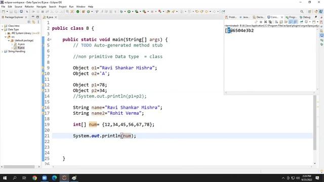 Non Primitive Data Type In Java Part - 1 by Ravi Shankar Mishra смотреть онлайн