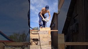 я научился сверлить. стройка бани 4 на 4 из бруса 150 на 100