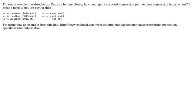Handle websocketpp connection path смотреть онлайн