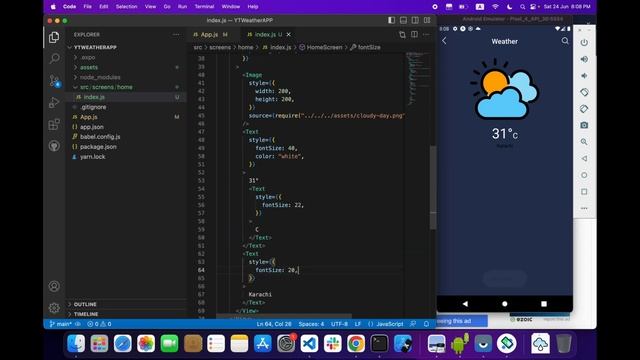 Weather Forecast Mobile APP | React Native | Expo | Part 1 смотреть онлайн