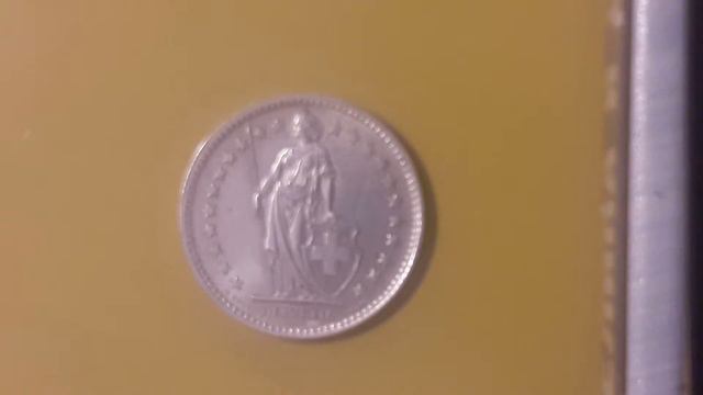 2 Франка Серебро Швейцария 1944 (2 Francs 1944 Switzerland)
