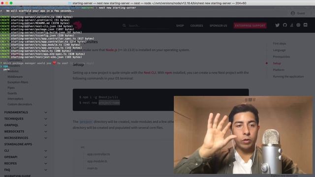 Why NestJS? How to install NestJS and start a server - NestJS Tutorial 1 for Beginners