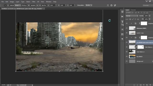 Photoshop Manipulation Tutorial - Waterlogged Ghost Town смотреть онлайн