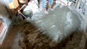 Полусухая стяжка из ПГС, часть 1 - подготовка смеси.