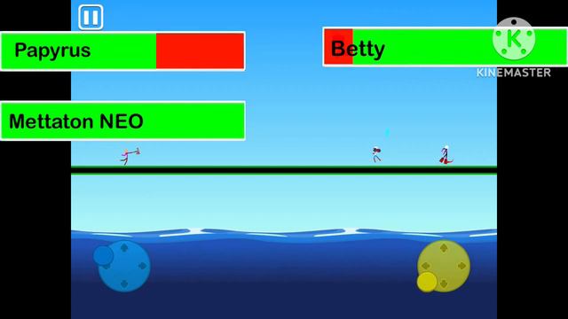 Papyrus and Mettaton NEO vs Betty with healthbars смотреть онлайн