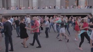 Минск танцует парный танец Вест кост свинг/West Coast Swing