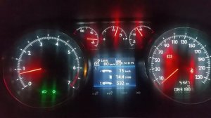 Peugeot 508 запуск панели приборов.