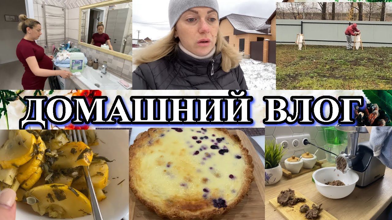 Vlog: заболел ЖИВОТ/укрываем САЖЕНЦЫ/ потекла КРЫША/ пеку СМЕТАННИК