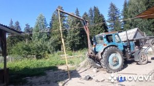 самодельный навесной кран на заднюю навеску мтз юмз т 40