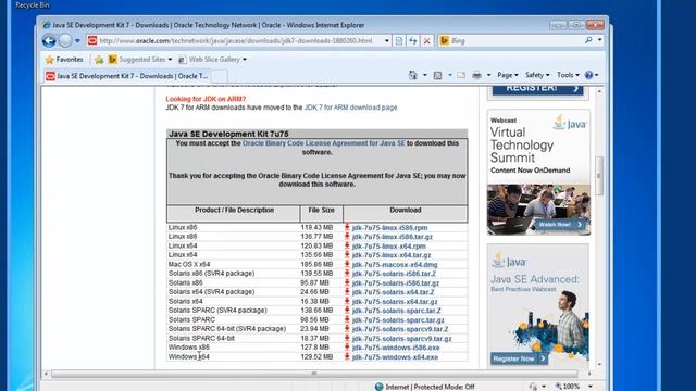 JDK 7 SE Install on Windows смотреть онлайн
