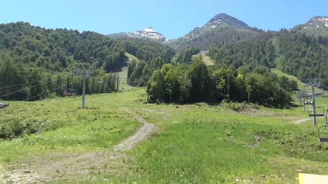 Красная поляна Сочи. Водопад Поликаря. как я решилась подняться на открытом подъёмнике.