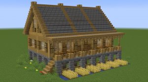 Майнкрафт - Как построить дубовый дом. Minecraft