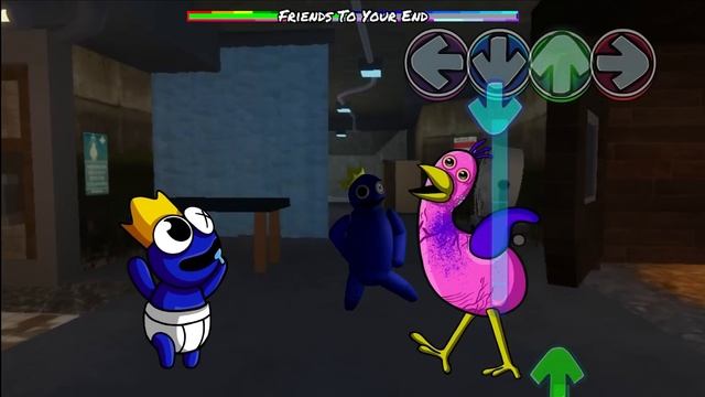 All BLUE Characters Rainbow Friends Vs All Garten of Banban | Friday Night Funkin Mod Roblox смотреть онлайн