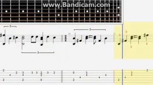 Skyrim - The Dragonborn Comes Acoustic guitar lesson note tabs