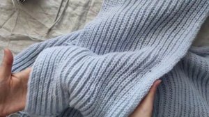 Шарф английской резинкой из Alize Superlana Klasik