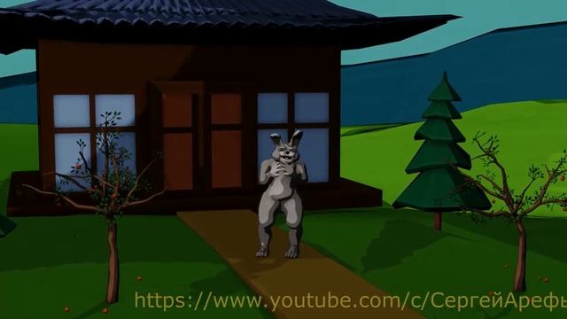 Blender 2.91.2 анимация японский кролик